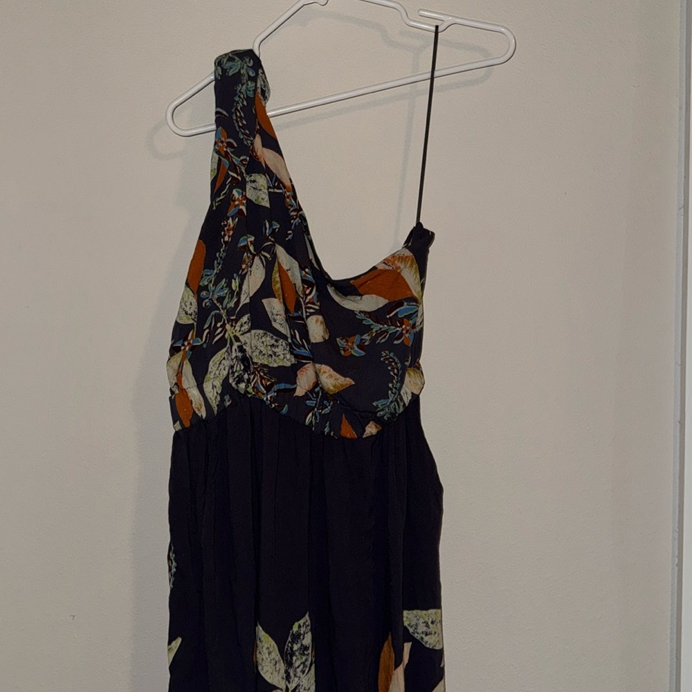 Free People one shoulder jumpsuit